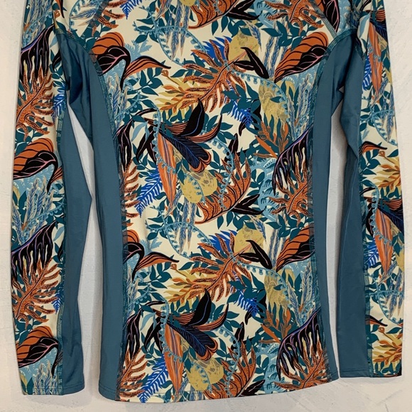 Patagonia Micro Swell Rashguard Jurassic Ferns NEW - Picture 3 of 8